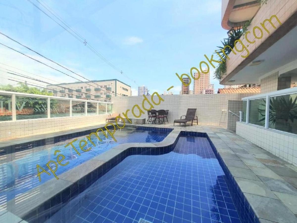 Ape Temporada Praia Grande Sp Completo Com Piscina, Churrasqueira, Estacionamento ภายนอก รูปภาพ