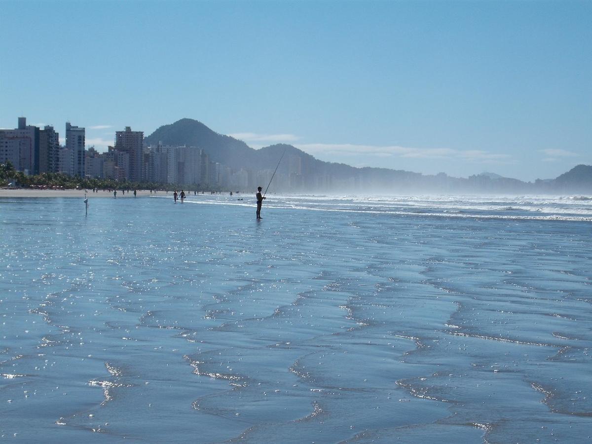 Ape Temporada Praia Grande Sp Completo Com Piscina, Churrasqueira, Estacionamento ภายนอก รูปภาพ